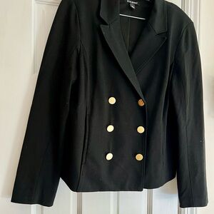 Roz & Ali Black Blazer with Gold Buttons